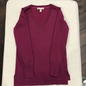 Banana Republic Merino Wool V Neck Sweater XXSP